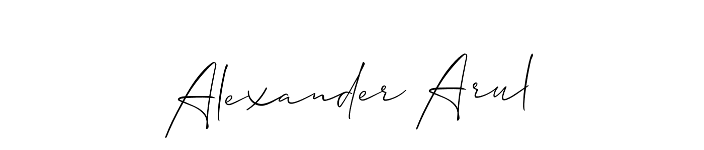 Make a beautiful signature design for name Alexander Arul. Use this online signature maker to create a handwritten signature for free. Alexander Arul signature style 2 images and pictures png