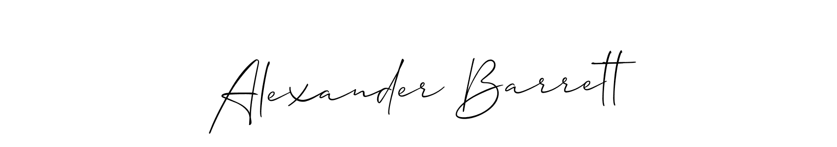 Create a beautiful signature design for name Alexander Barrett. With this signature (Allison_Script) fonts, you can make a handwritten signature for free. Alexander Barrett signature style 2 images and pictures png