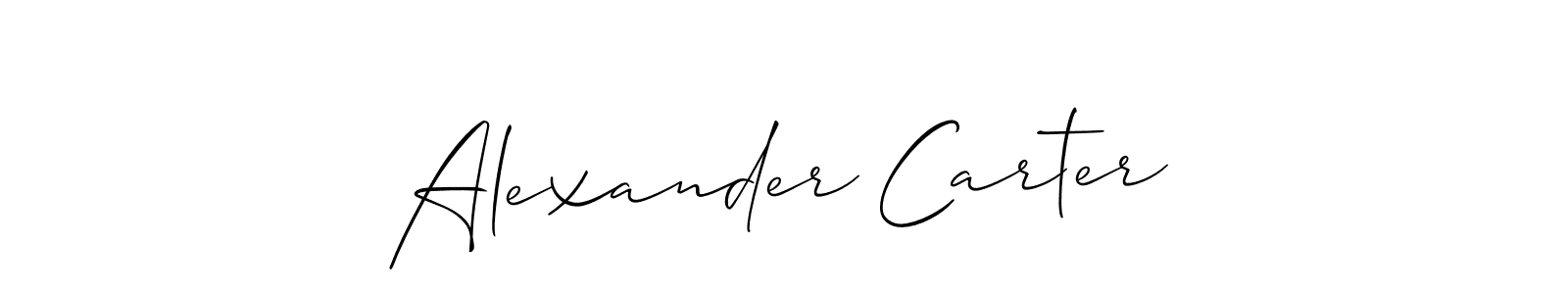 Create a beautiful signature design for name Alexander Carter. With this signature (Allison_Script) fonts, you can make a handwritten signature for free. Alexander Carter signature style 2 images and pictures png