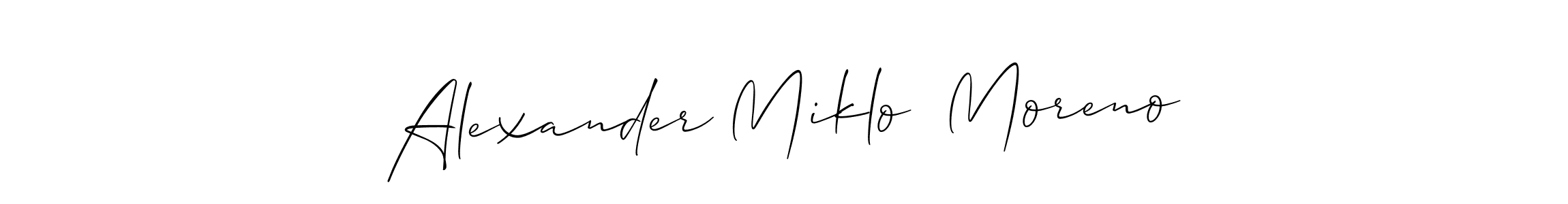 Make a beautiful signature design for name Alexander Miklo  Moreno. Use this online signature maker to create a handwritten signature for free. Alexander Miklo  Moreno signature style 2 images and pictures png