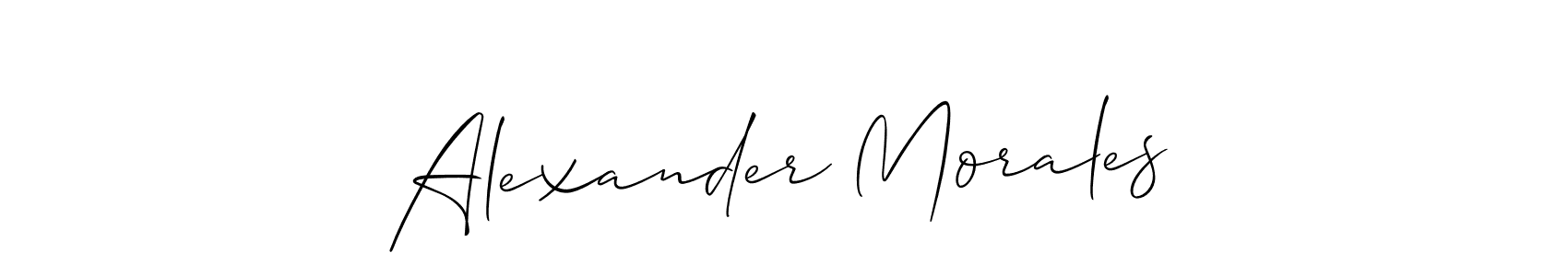 Also we have Alexander Morales name is the best signature style. Create professional handwritten signature collection using Allison_Script autograph style. Alexander Morales signature style 2 images and pictures png