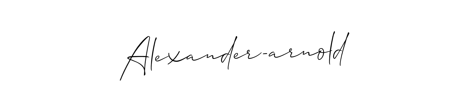 Make a beautiful signature design for name Alexander-arnold. Use this online signature maker to create a handwritten signature for free. Alexander-arnold signature style 2 images and pictures png
