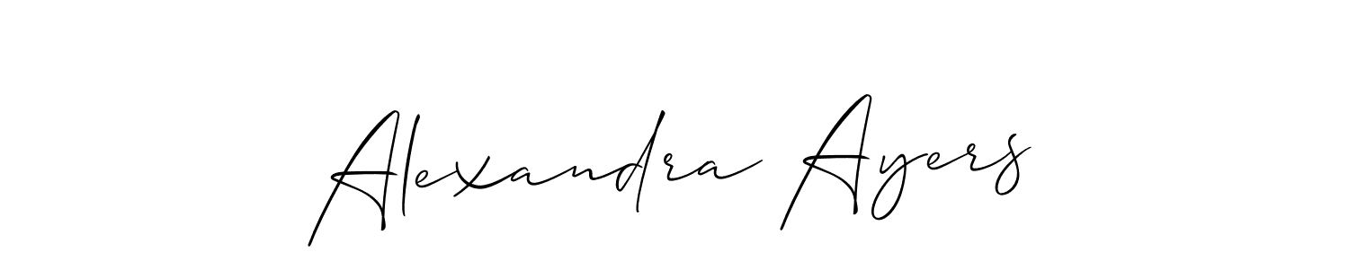 How to make Alexandra Ayers signature? Allison_Script is a professional autograph style. Create handwritten signature for Alexandra Ayers name. Alexandra Ayers signature style 2 images and pictures png