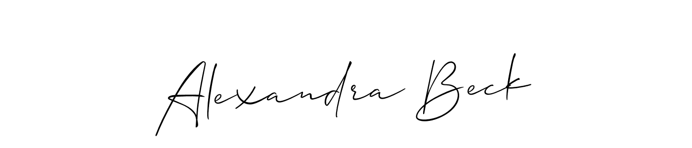 How to Draw Alexandra Beck signature style? Allison_Script is a latest design signature styles for name Alexandra Beck. Alexandra Beck signature style 2 images and pictures png