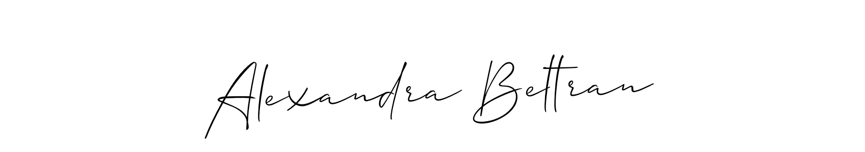 Make a short Alexandra Beltran signature style. Manage your documents anywhere anytime using Allison_Script. Create and add eSignatures, submit forms, share and send files easily. Alexandra Beltran signature style 2 images and pictures png