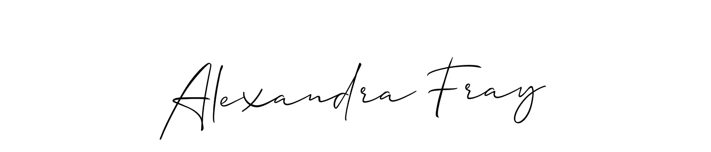 Design your own signature with our free online signature maker. With this signature software, you can create a handwritten (Allison_Script) signature for name Alexandra Fray. Alexandra Fray signature style 2 images and pictures png