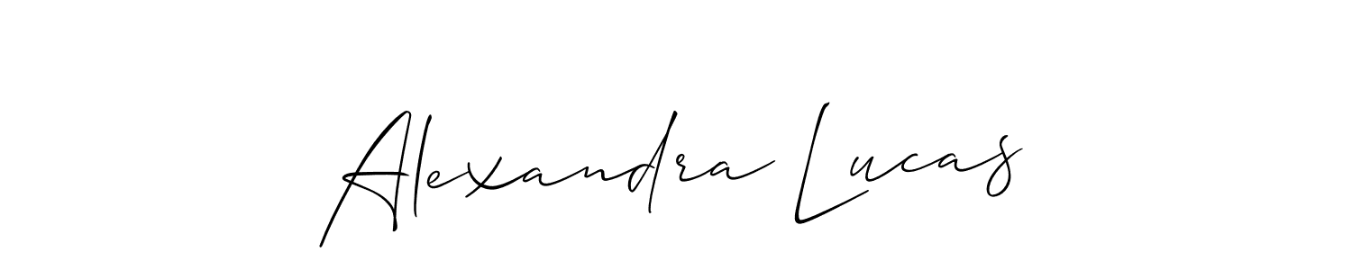 Also we have Alexandra Lucas name is the best signature style. Create professional handwritten signature collection using Allison_Script autograph style. Alexandra Lucas signature style 2 images and pictures png