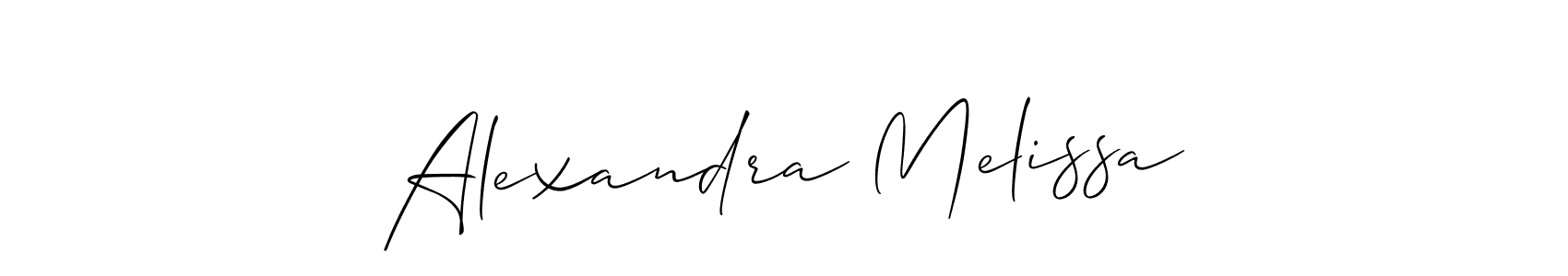 if you are searching for the best signature style for your name Alexandra Melissa. so please give up your signature search. here we have designed multiple signature styles  using Allison_Script. Alexandra Melissa signature style 2 images and pictures png