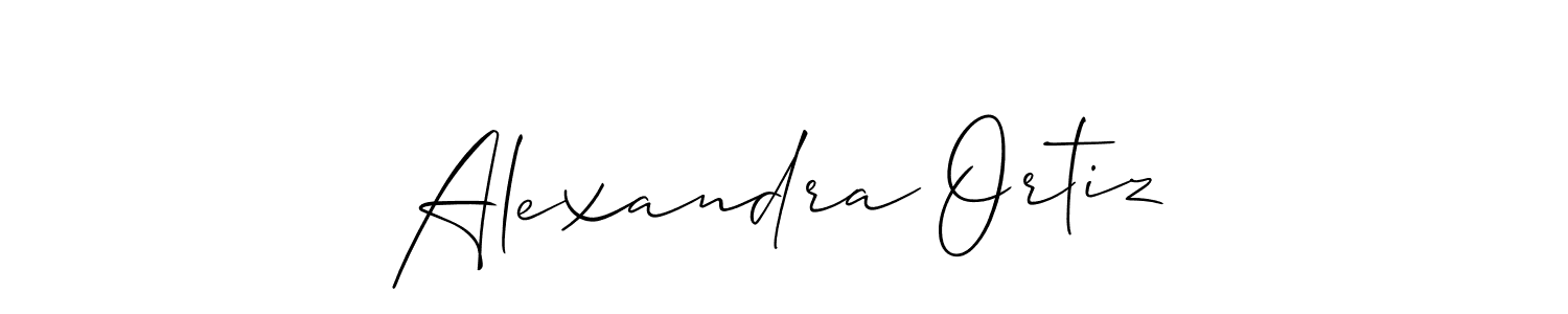 Make a beautiful signature design for name Alexandra Ortiz. With this signature (Allison_Script) style, you can create a handwritten signature for free. Alexandra Ortiz signature style 2 images and pictures png