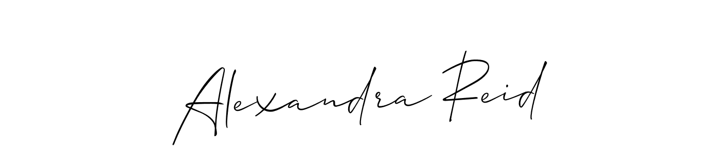 You should practise on your own different ways (Allison_Script) to write your name (Alexandra Reid) in signature. don't let someone else do it for you. Alexandra Reid signature style 2 images and pictures png