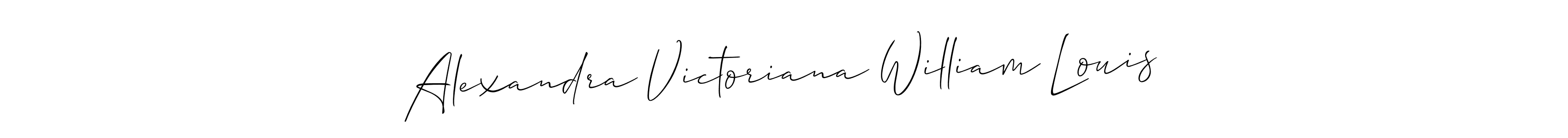 Once you've used our free online signature maker to create your best signature Allison_Script style, it's time to enjoy all of the benefits that Alexandra Victoriana William Louis name signing documents. Alexandra Victoriana William Louis signature style 2 images and pictures png