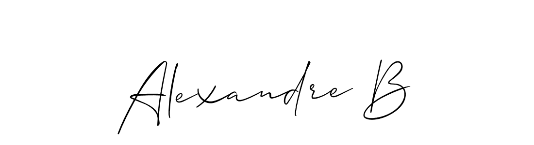 It looks lik you need a new signature style for name Alexandre B. Design unique handwritten (Allison_Script) signature with our free signature maker in just a few clicks. Alexandre B signature style 2 images and pictures png