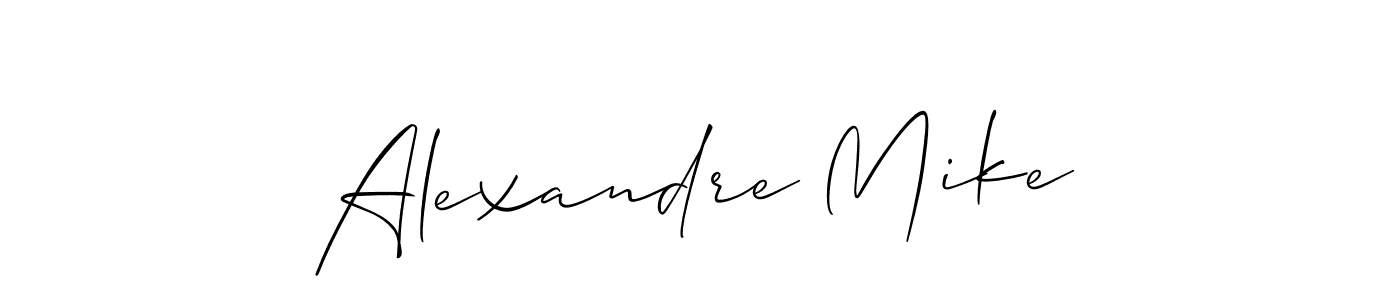 Make a beautiful signature design for name Alexandre Mike. With this signature (Allison_Script) style, you can create a handwritten signature for free. Alexandre Mike signature style 2 images and pictures png