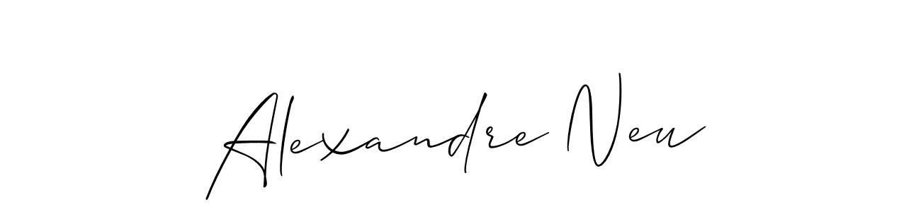 Create a beautiful signature design for name Alexandre Neu. With this signature (Allison_Script) fonts, you can make a handwritten signature for free. Alexandre Neu signature style 2 images and pictures png