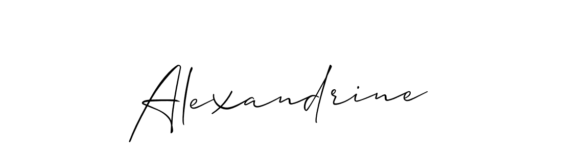 How to make Alexandrine signature? Allison_Script is a professional autograph style. Create handwritten signature for Alexandrine name. Alexandrine signature style 2 images and pictures png