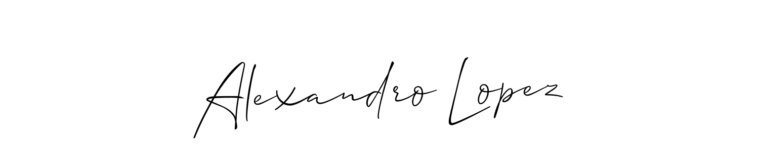 You should practise on your own different ways (Allison_Script) to write your name (Alexandro Lopez) in signature. don't let someone else do it for you. Alexandro Lopez signature style 2 images and pictures png