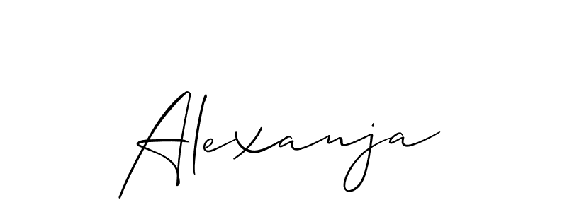 Make a beautiful signature design for name Alexanja. Use this online signature maker to create a handwritten signature for free. Alexanja signature style 2 images and pictures png