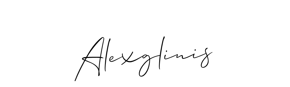 How to Draw Alexglinis signature style? Allison_Script is a latest design signature styles for name Alexglinis. Alexglinis signature style 2 images and pictures png