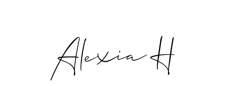 Check out images of Autograph of Alexia H name. Actor Alexia H Signature Style. Allison_Script is a professional sign style online. Alexia H signature style 2 images and pictures png