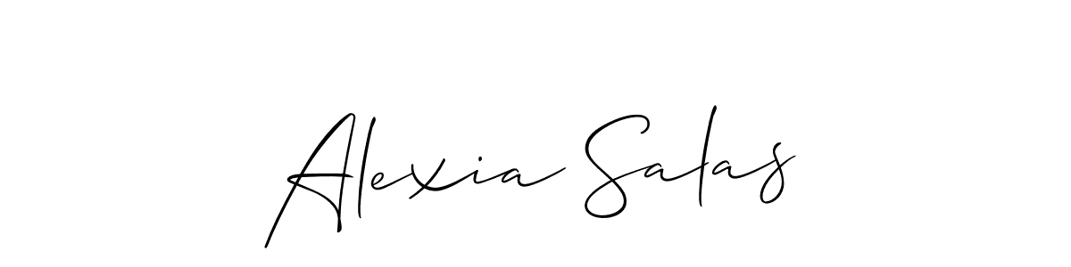 You can use this online signature creator to create a handwritten signature for the name Alexia Salas. This is the best online autograph maker. Alexia Salas signature style 2 images and pictures png