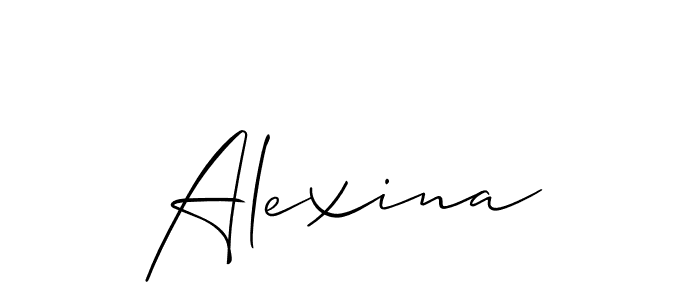 Make a beautiful signature design for name Alexina. Use this online signature maker to create a handwritten signature for free. Alexina signature style 2 images and pictures png