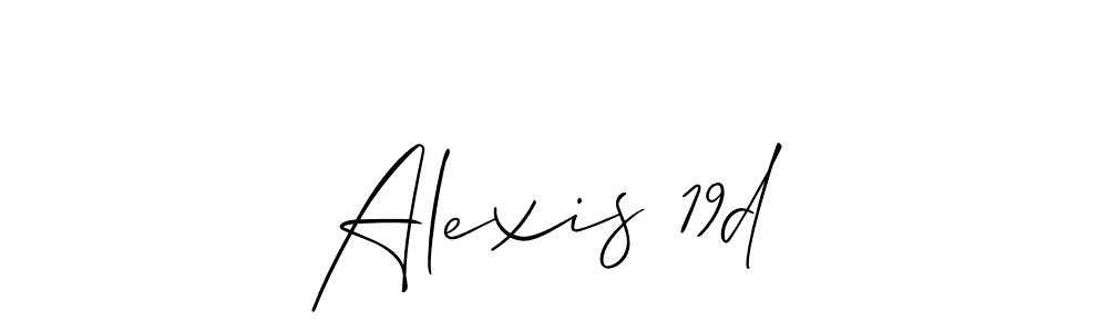 You should practise on your own different ways (Allison_Script) to write your name (Alexis 19d) in signature. don't let someone else do it for you. Alexis 19d signature style 2 images and pictures png