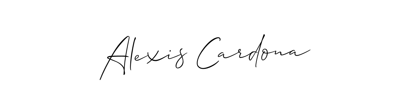 How to Draw Alexis Cardona signature style? Allison_Script is a latest design signature styles for name Alexis Cardona. Alexis Cardona signature style 2 images and pictures png