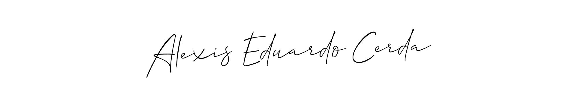 You can use this online signature creator to create a handwritten signature for the name Alexis Eduardo Cerda. This is the best online autograph maker. Alexis Eduardo Cerda signature style 2 images and pictures png