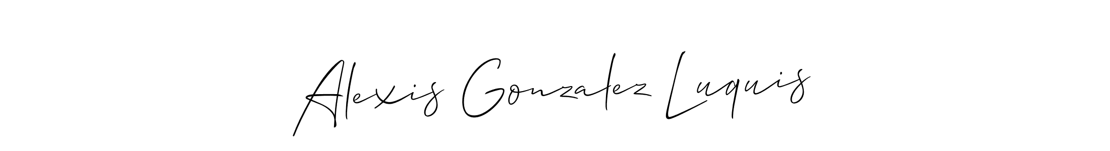 Make a beautiful signature design for name Alexis Gonzalez Luquis. Use this online signature maker to create a handwritten signature for free. Alexis Gonzalez Luquis signature style 2 images and pictures png