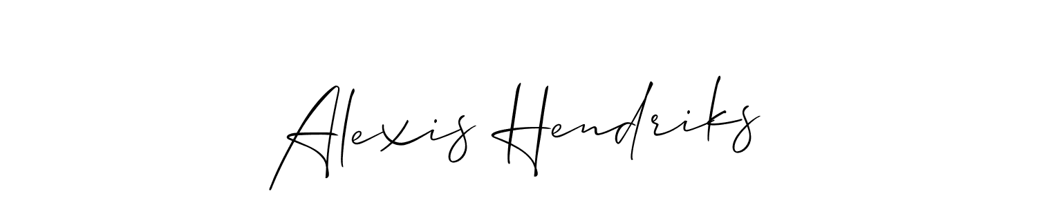 Make a beautiful signature design for name Alexis Hendriks. Use this online signature maker to create a handwritten signature for free. Alexis Hendriks signature style 2 images and pictures png