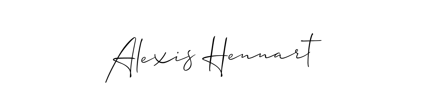 You can use this online signature creator to create a handwritten signature for the name Alexis Hennart. This is the best online autograph maker. Alexis Hennart signature style 2 images and pictures png