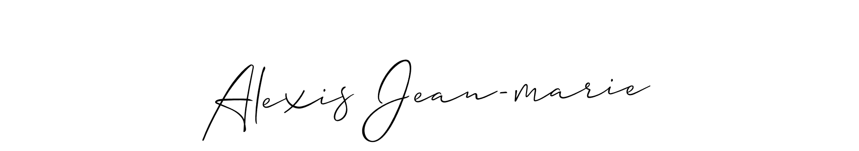 How to Draw Alexis Jean-marie signature style? Allison_Script is a latest design signature styles for name Alexis Jean-marie. Alexis Jean-marie signature style 2 images and pictures png