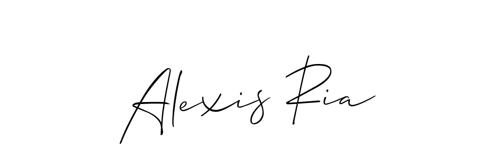 Best and Professional Signature Style for Alexis Ria. Allison_Script Best Signature Style Collection. Alexis Ria signature style 2 images and pictures png