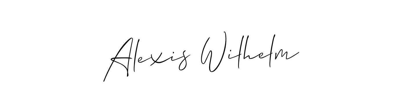 Best and Professional Signature Style for Alexis Wilhelm. Allison_Script Best Signature Style Collection. Alexis Wilhelm signature style 2 images and pictures png