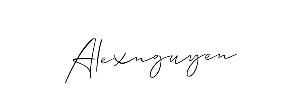 Best and Professional Signature Style for Alexnguyen. Allison_Script Best Signature Style Collection. Alexnguyen signature style 2 images and pictures png