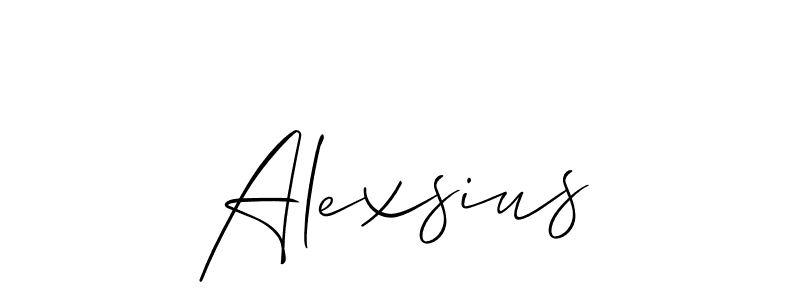 Make a beautiful signature design for name Alexsius. With this signature (Allison_Script) style, you can create a handwritten signature for free. Alexsius signature style 2 images and pictures png