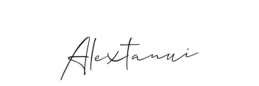 Also You can easily find your signature by using the search form. We will create Alextanui name handwritten signature images for you free of cost using Allison_Script sign style. Alextanui signature style 2 images and pictures png