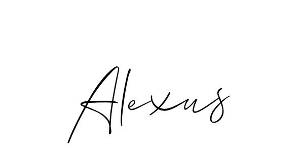 The best way (Allison_Script) to make a short signature is to pick only two or three words in your name. The name Alexus include a total of six letters. For converting this name. Alexus signature style 2 images and pictures png