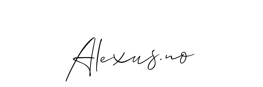 Also we have Alexus.no name is the best signature style. Create professional handwritten signature collection using Allison_Script autograph style. Alexus.no signature style 2 images and pictures png