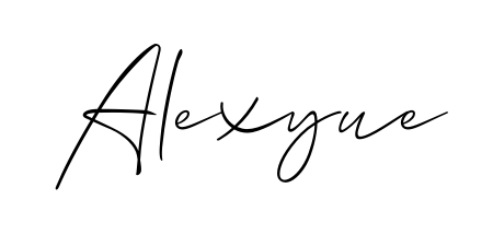 Use a signature maker to create a handwritten signature online. With this signature software, you can design (Allison_Script) your own signature for name Alexyue. Alexyue signature style 2 images and pictures png