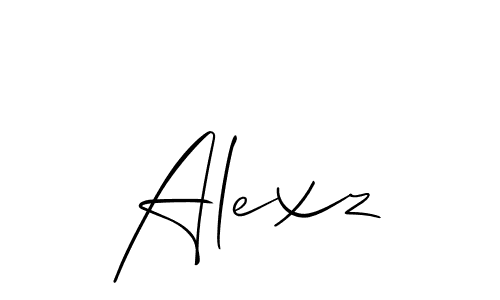 How to Draw Alexz signature style? Allison_Script is a latest design signature styles for name Alexz. Alexz signature style 2 images and pictures png