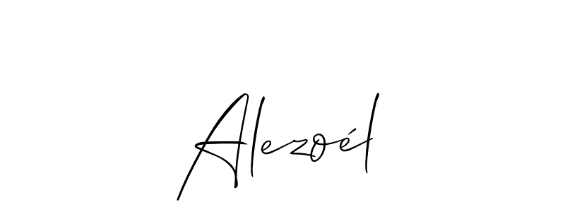 How to Draw Alezoél signature style? Allison_Script is a latest design signature styles for name Alezoél. Alezoél signature style 2 images and pictures png