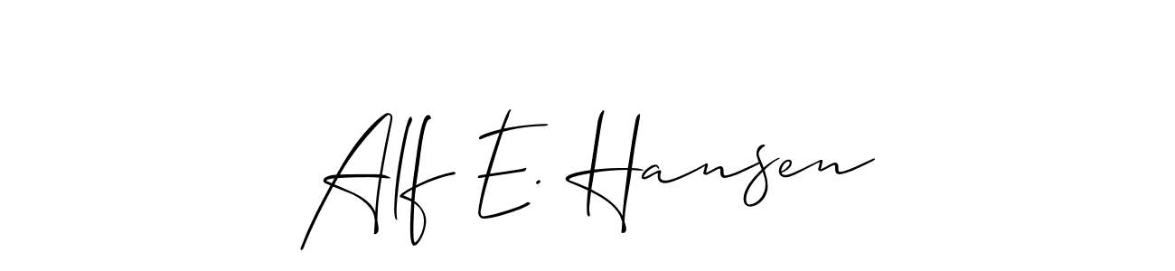 You can use this online signature creator to create a handwritten signature for the name Alf E. Hansen. This is the best online autograph maker. Alf E. Hansen signature style 2 images and pictures png