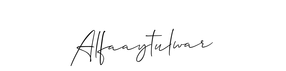 Also we have Alfaaytulwar name is the best signature style. Create professional handwritten signature collection using Allison_Script autograph style. Alfaaytulwar signature style 2 images and pictures png