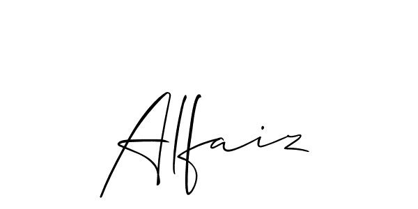 Create a beautiful signature design for name Alfaiz. With this signature (Allison_Script) fonts, you can make a handwritten signature for free. Alfaiz signature style 2 images and pictures png