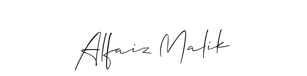 Create a beautiful signature design for name Alfaiz Malik. With this signature (Allison_Script) fonts, you can make a handwritten signature for free. Alfaiz Malik signature style 2 images and pictures png