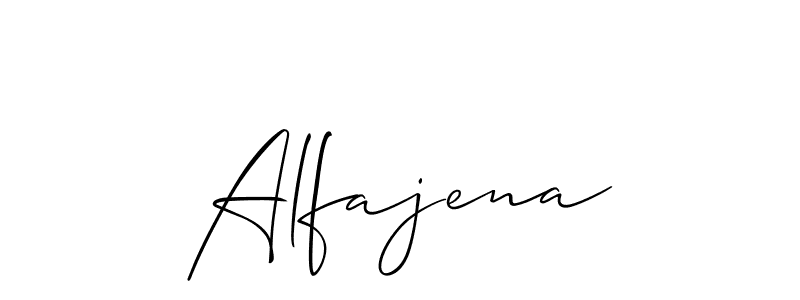 Make a short Alfajena signature style. Manage your documents anywhere anytime using Allison_Script. Create and add eSignatures, submit forms, share and send files easily. Alfajena signature style 2 images and pictures png