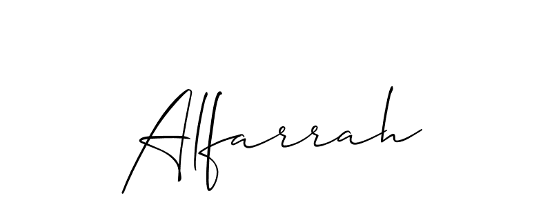 Also You can easily find your signature by using the search form. We will create Alfarrah name handwritten signature images for you free of cost using Allison_Script sign style. Alfarrah signature style 2 images and pictures png