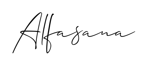 Master the art of signing with Alfasana written in fluent Allison_Script script. A great template to practice and refine your handwriting. Alfasana signature style 2 images and pictures png