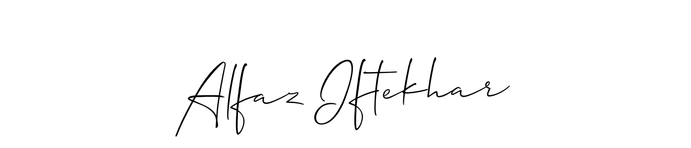 This is the best signature style for the Alfaz Iftekhar name. Also you like these signature font (Allison_Script). Mix name signature. Alfaz Iftekhar signature style 2 images and pictures png